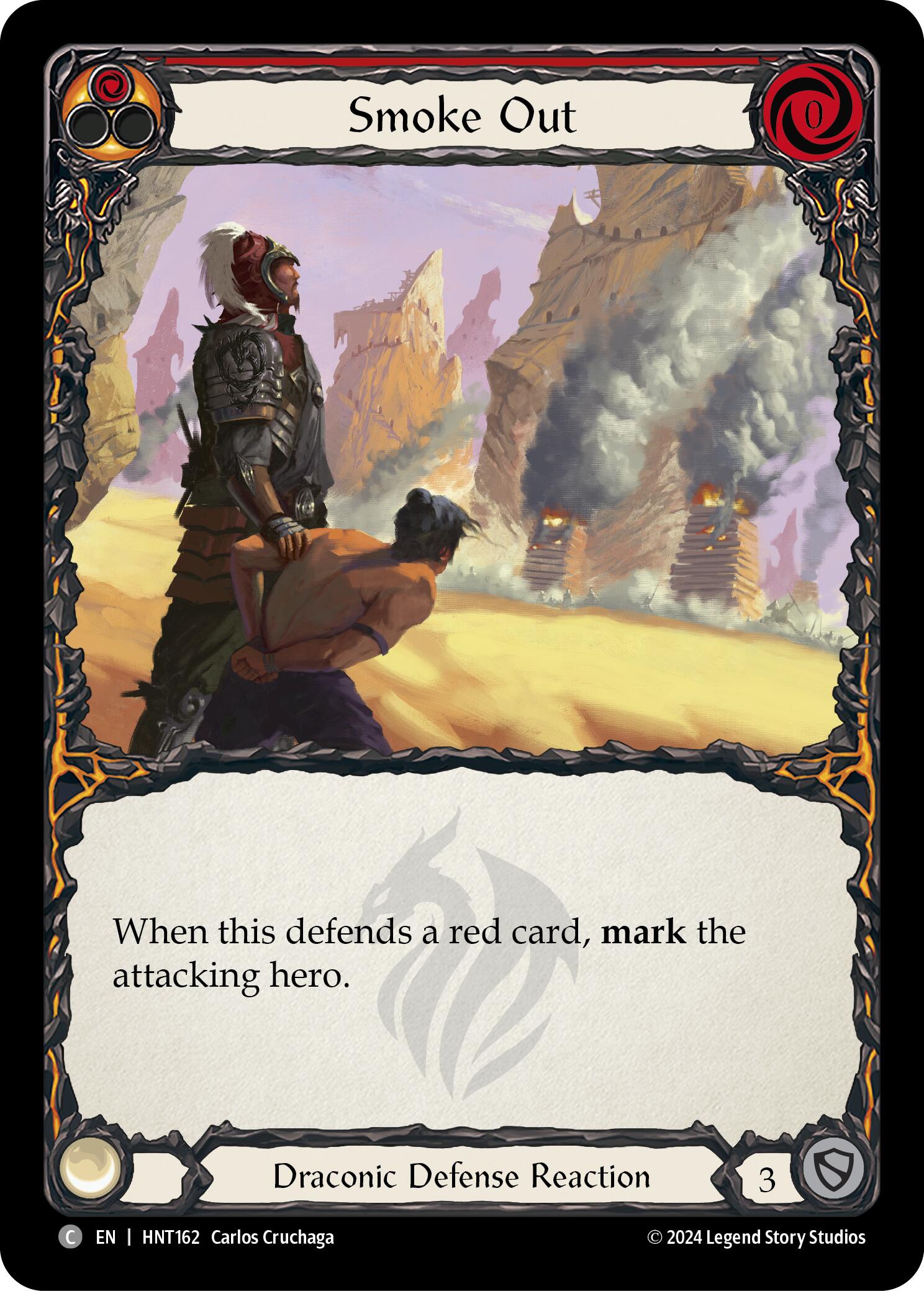 Smoke Out (Red) [HNT162] (The Hunted)  Rainbow Foil | Good Games Morley