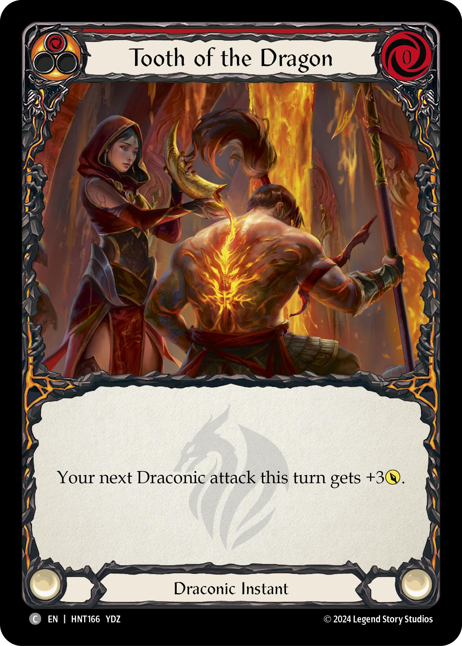 Tooth of the Dragon (Red) [HNT166] (The Hunted)  Rainbow Foil | Good Games Morley