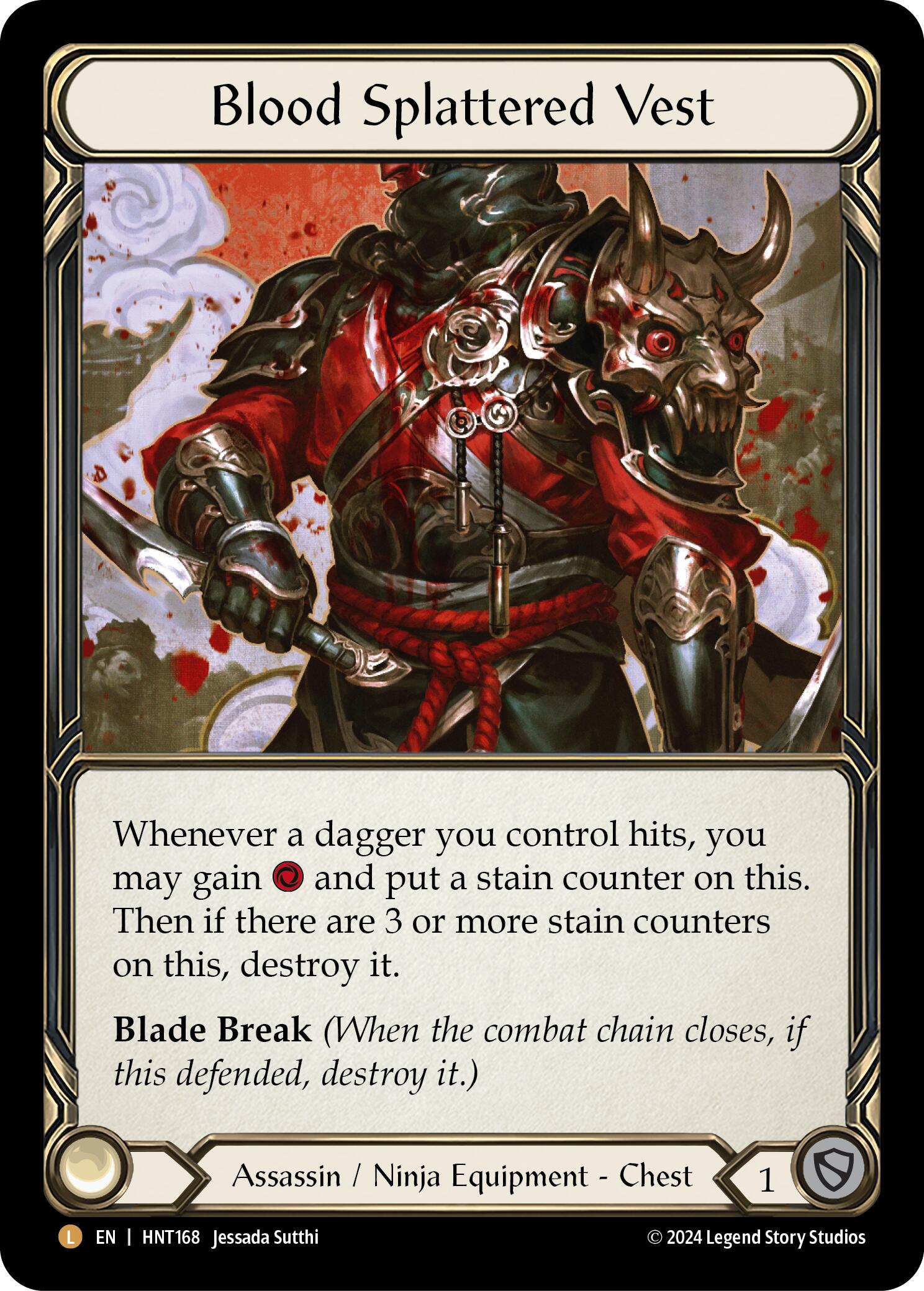 Blood Splattered Vest [HNT168] (The Hunted)  Rainbow Foil | Good Games Morley