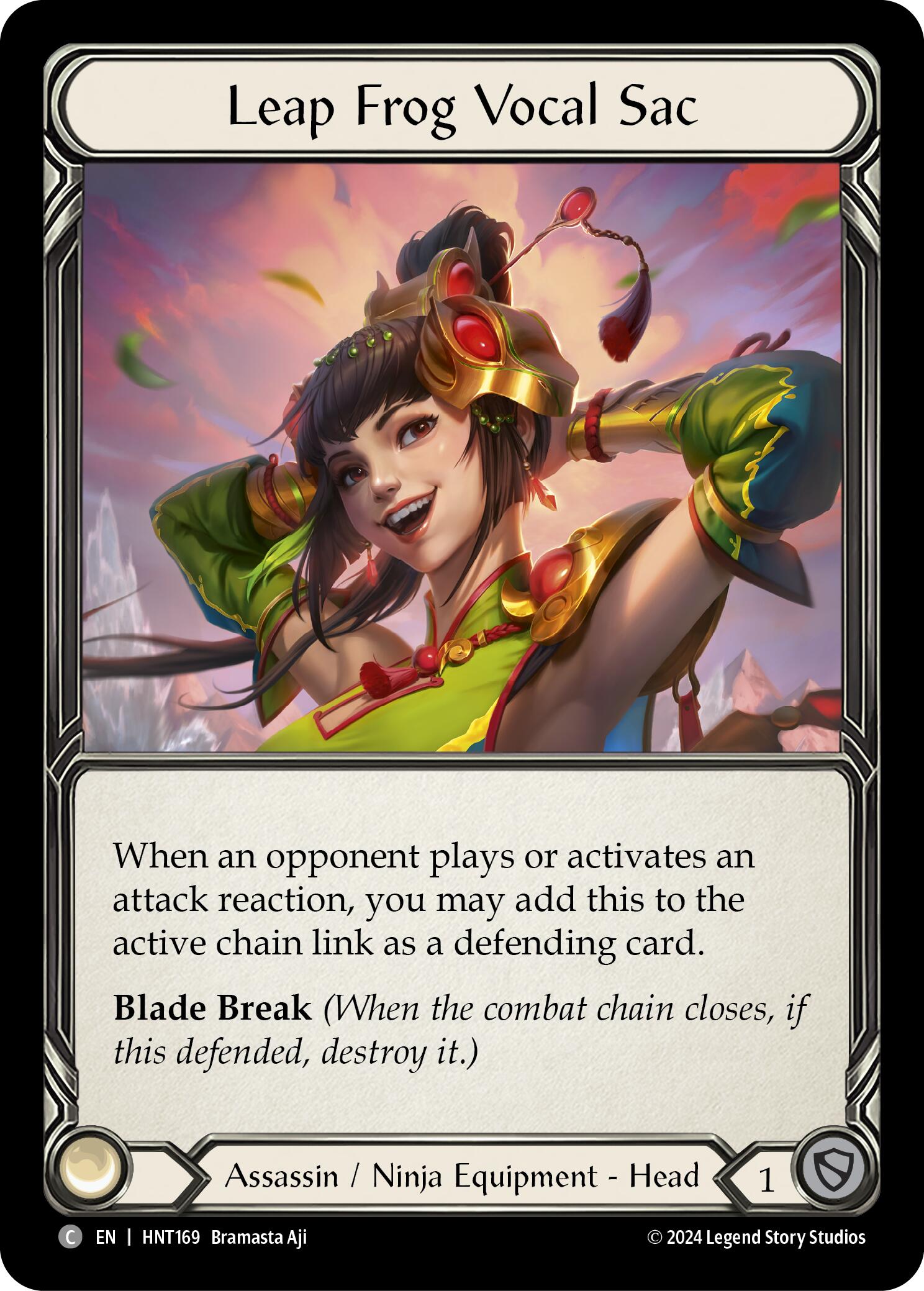 Leap Frog Vocal Sac [HNT169] (The Hunted)  Cold Foil | Good Games Morley