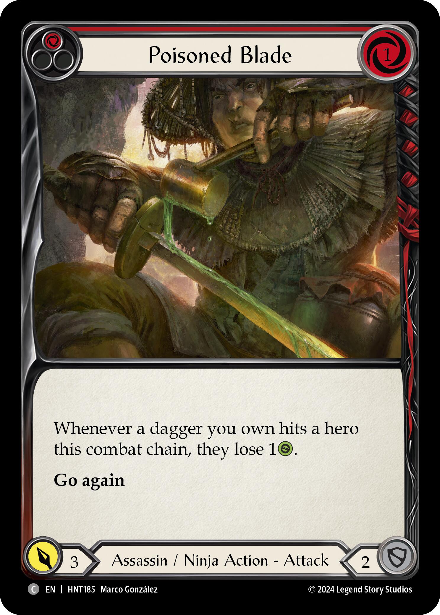 Poisoned Blade (Red) [HNT185] (The Hunted) | Good Games Morley