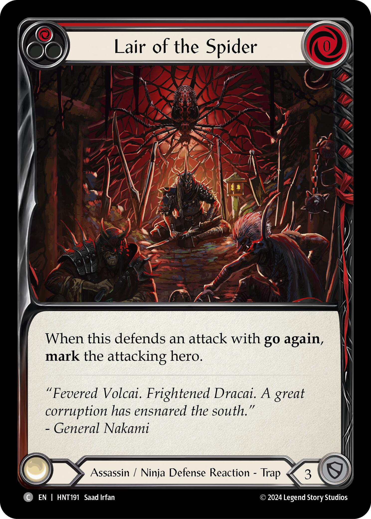 Lair of the Spider (Red) [HNT191] (The Hunted) | Good Games Morley