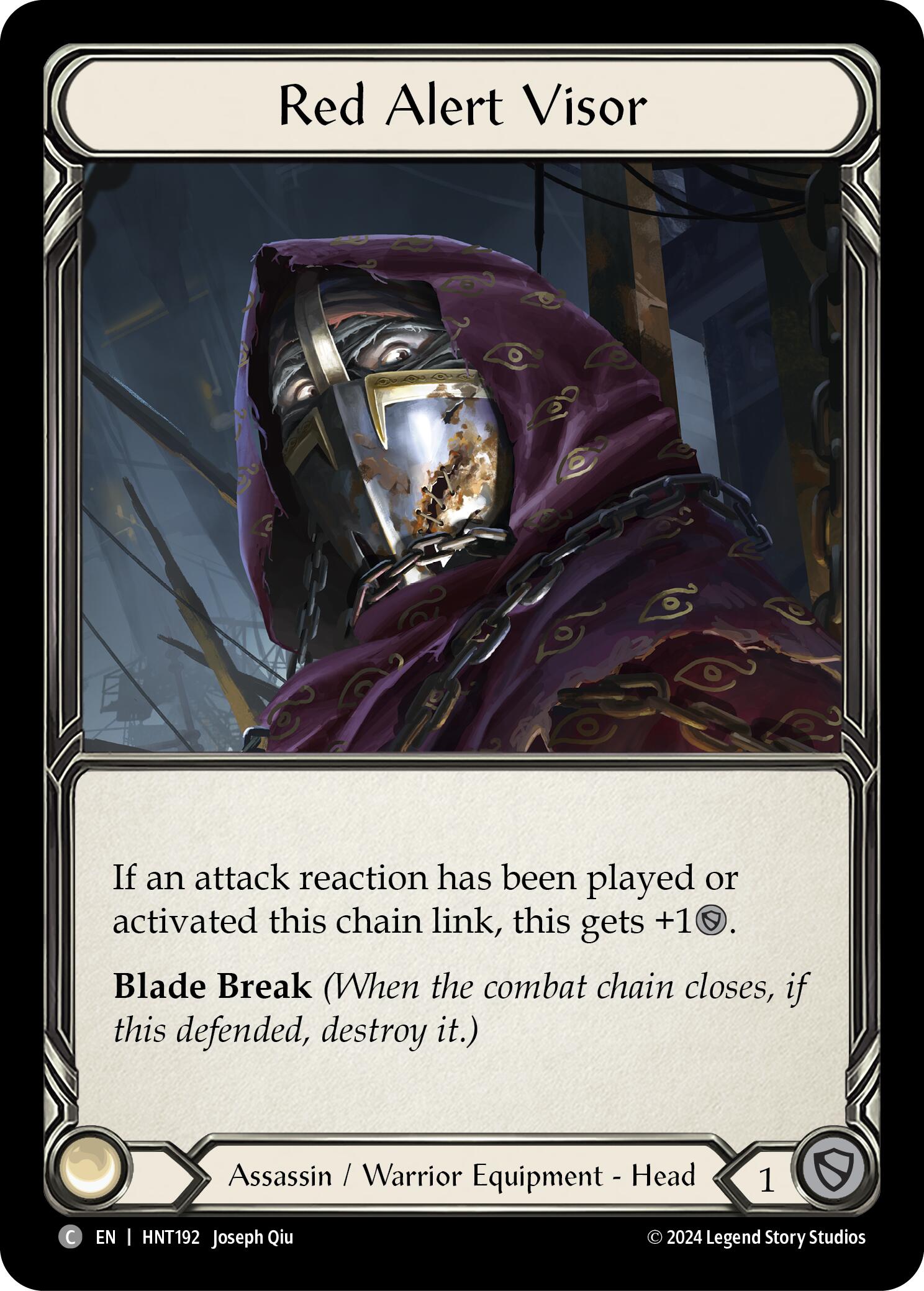 Red Alert Visor [HNT192] (The Hunted)  Cold Foil | Good Games Morley