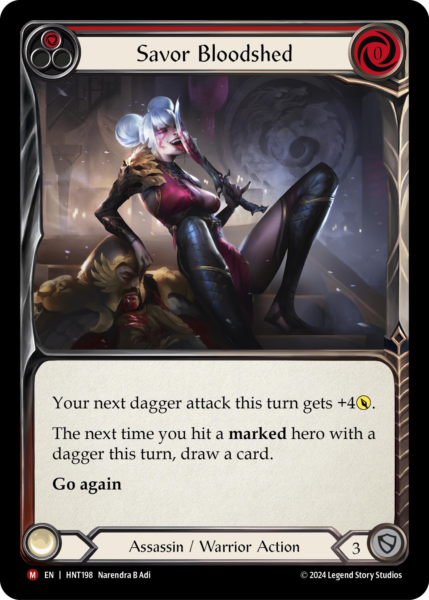 Savor Bloodshed [HNT198] (The Hunted)  Rainbow Foil | Good Games Morley