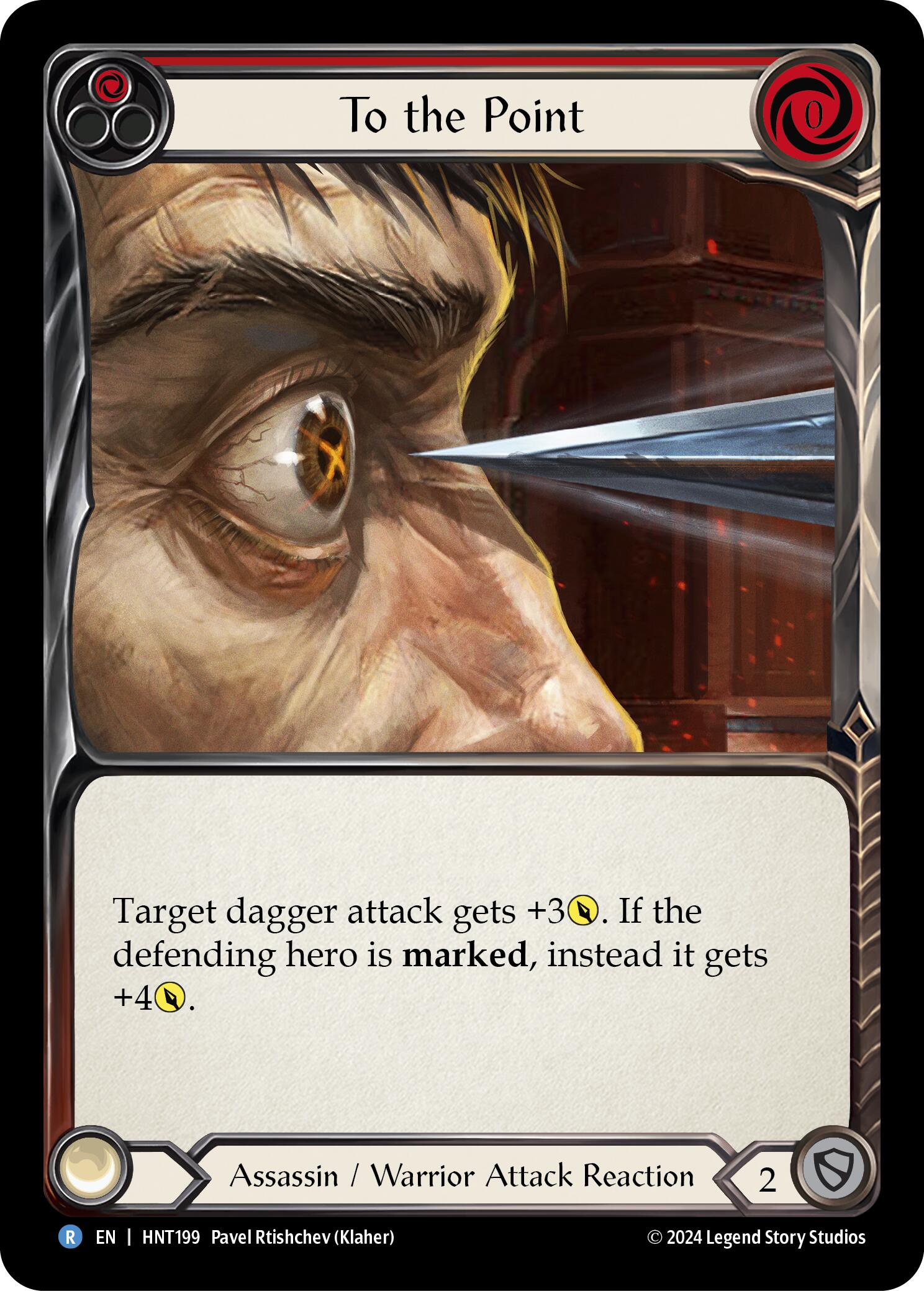 To the Point (Red) [HNT199] (The Hunted)  Rainbow Foil | Good Games Morley