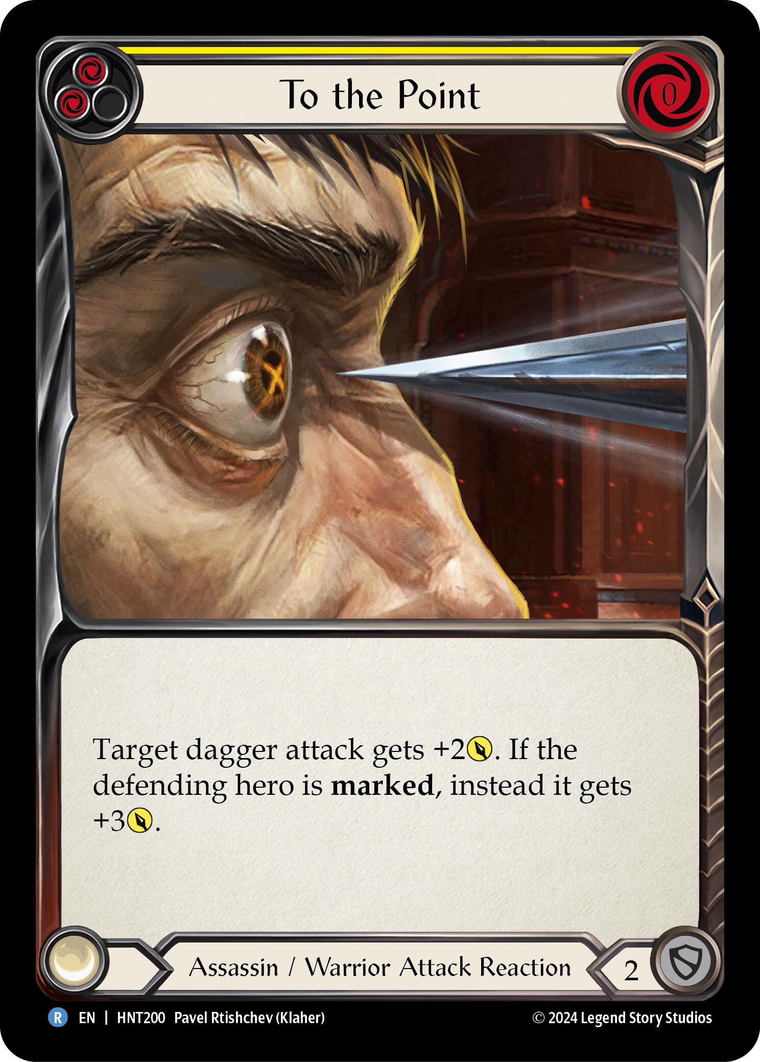 To the Point (Yellow) [HNT200] (The Hunted)  Rainbow Foil | Good Games Morley