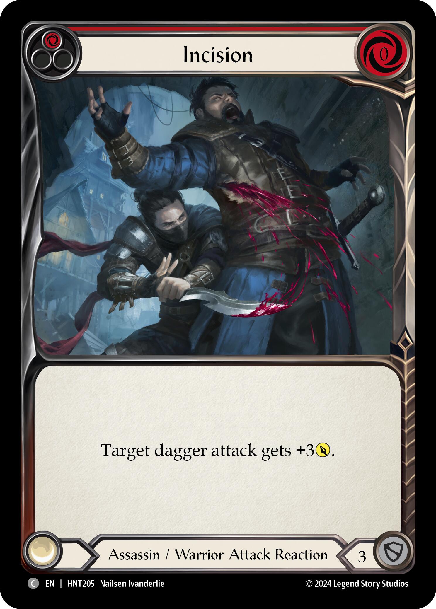 Incision (Red) [HNT205] (The Hunted)  Rainbow Foil | Good Games Morley