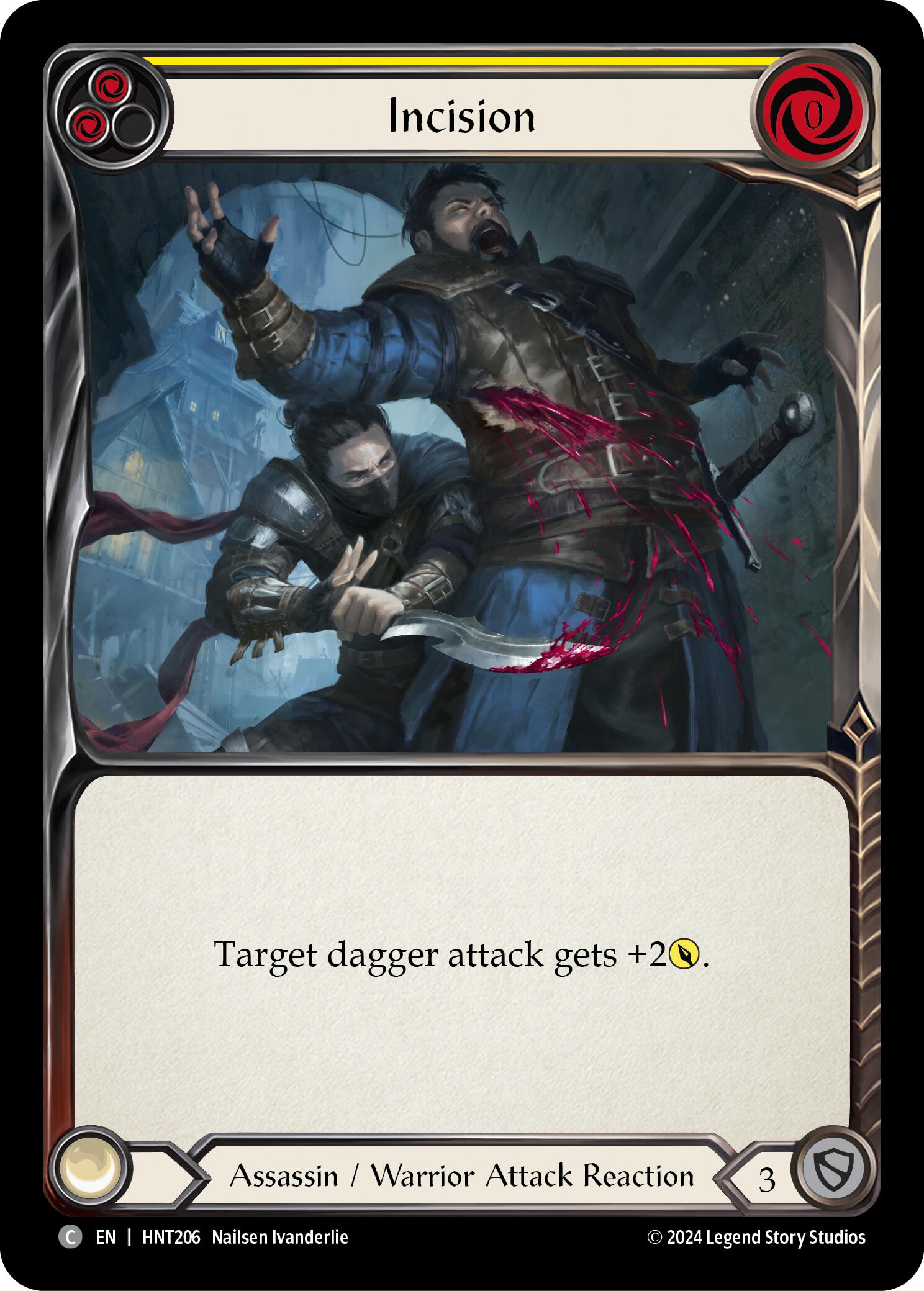 Incision (Yellow) [HNT206] (The Hunted)  Rainbow Foil | Good Games Morley