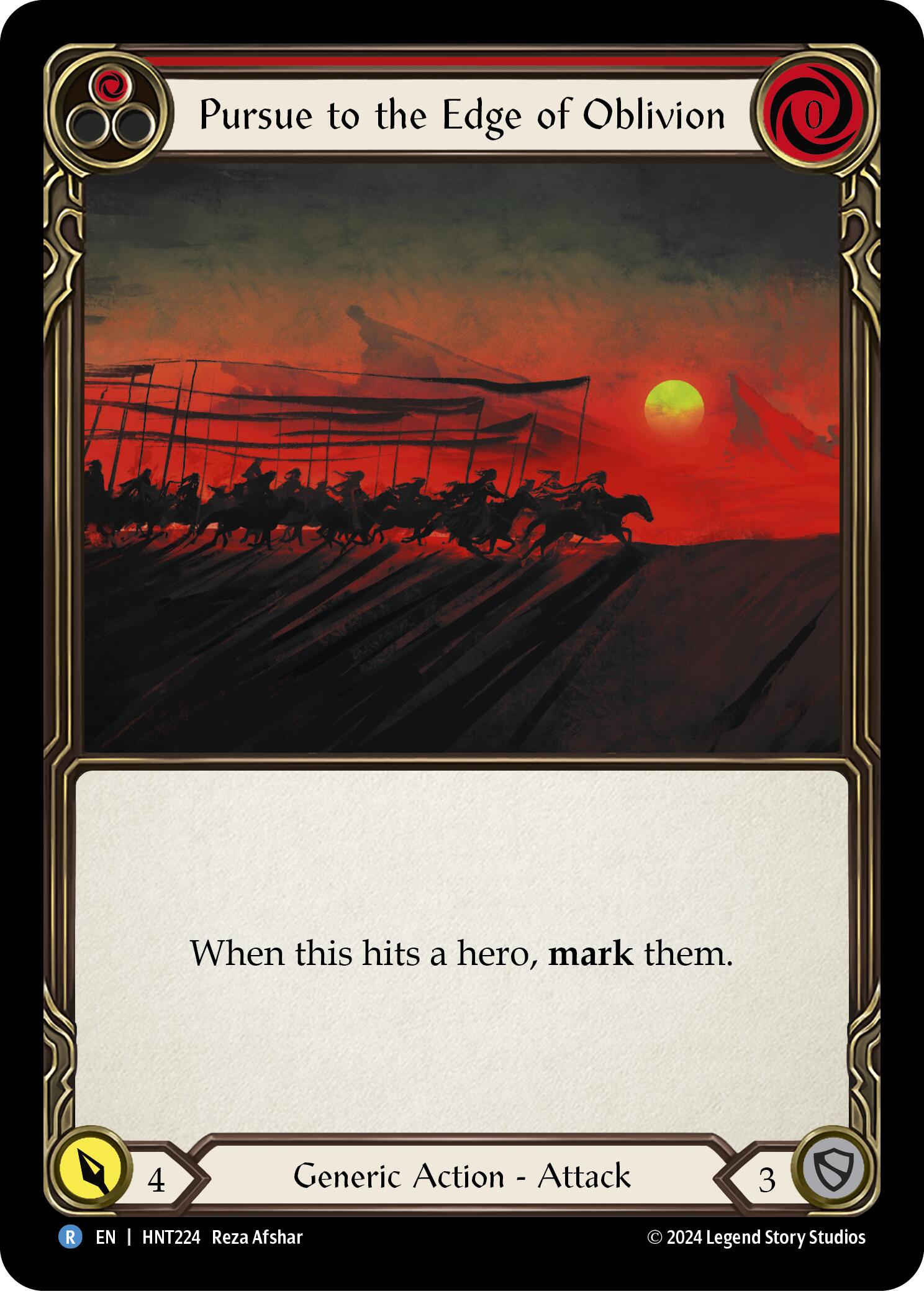Pursue to the Edge of Oblivion (Red) [HNT224] (The Hunted)  Rainbow Foil | Good Games Morley