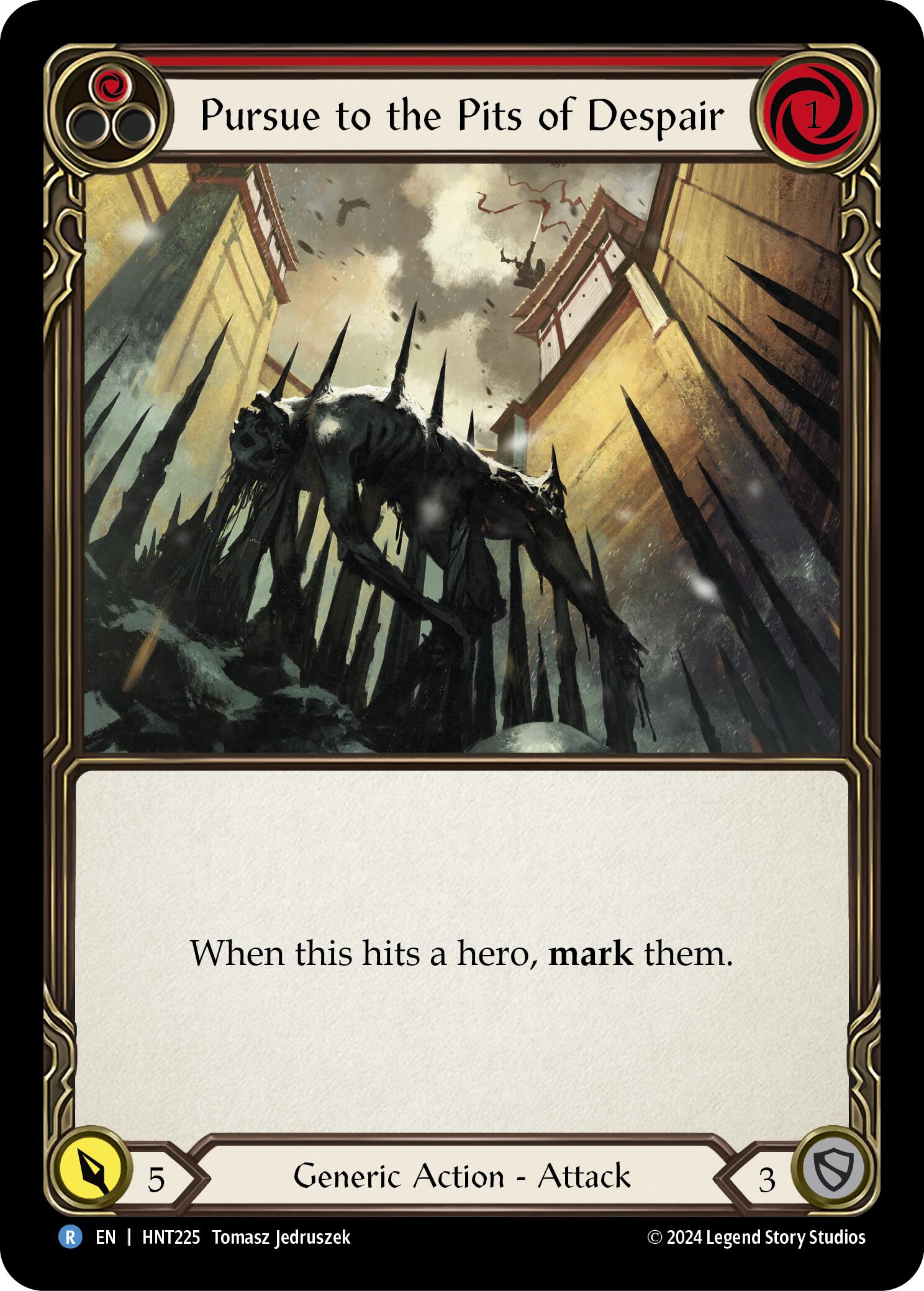 Pursue to the Pits of Despair (Red) [HNT225] (The Hunted)  Rainbow Foil | Good Games Morley
