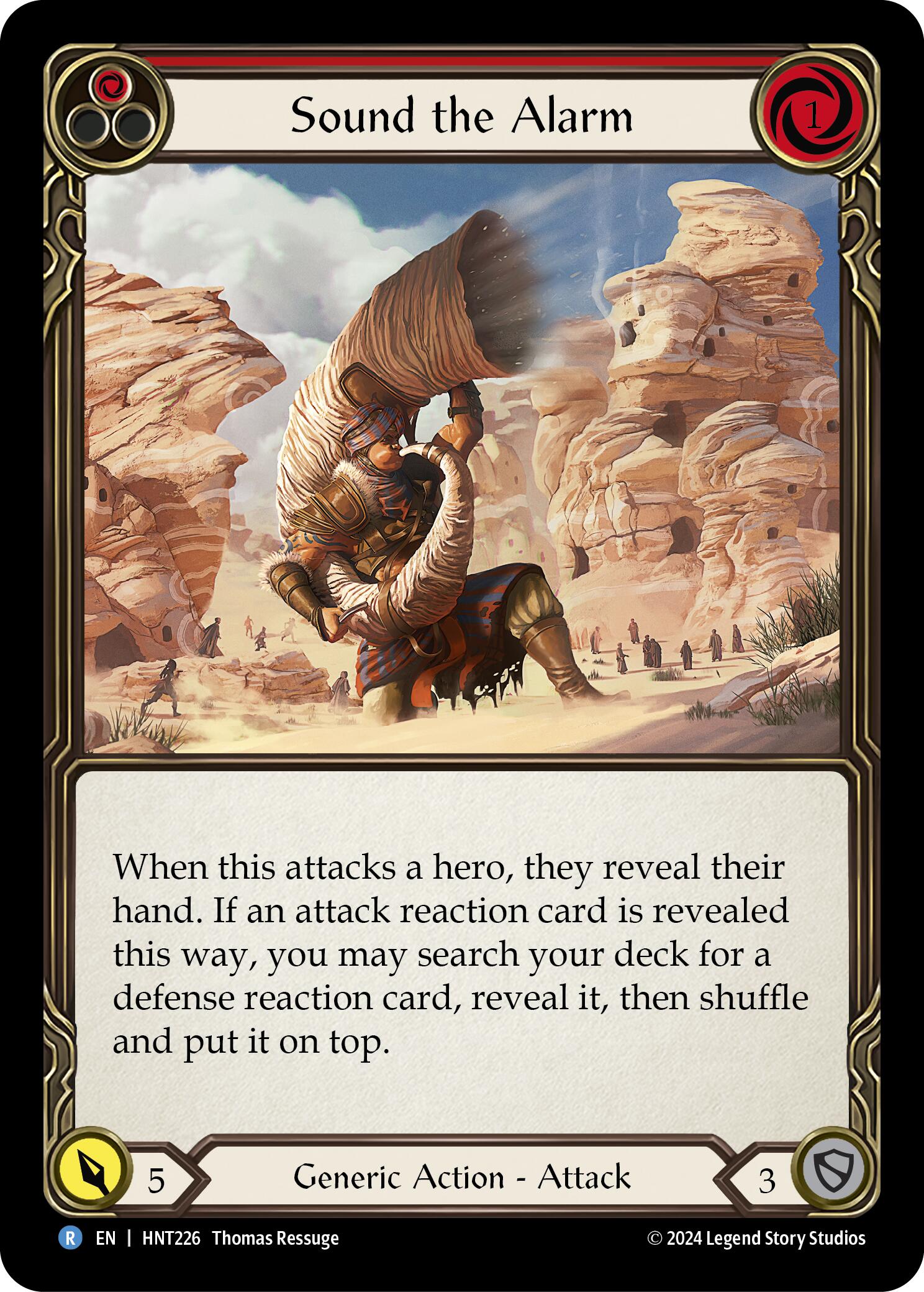 Sound the Alarm (Red) [HNT226] (The Hunted)  Rainbow Foil | Good Games Morley