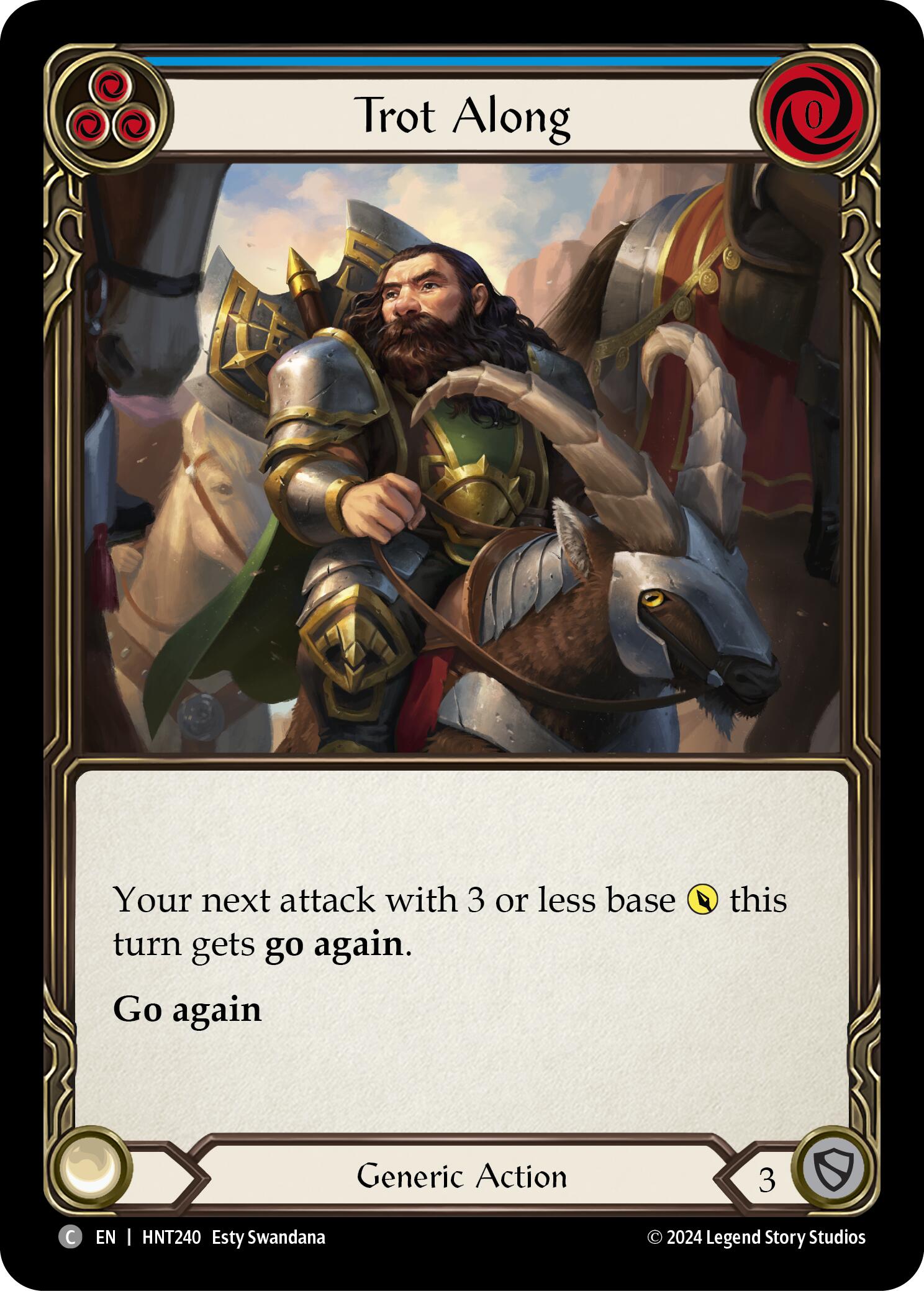 Trot Along (Blue) [HNT240] (The Hunted)  Rainbow Foil | Good Games Morley