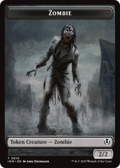 Zombie (0010) // Blood Double-Sided Token [Innistrad Remastered Tokens] | Good Games Morley