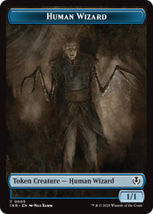 Human Wizard // Emblem - Jace, Unraveler of Secrets Double-Sided Token [Innistrad Remastered Tokens] | Good Games Morley