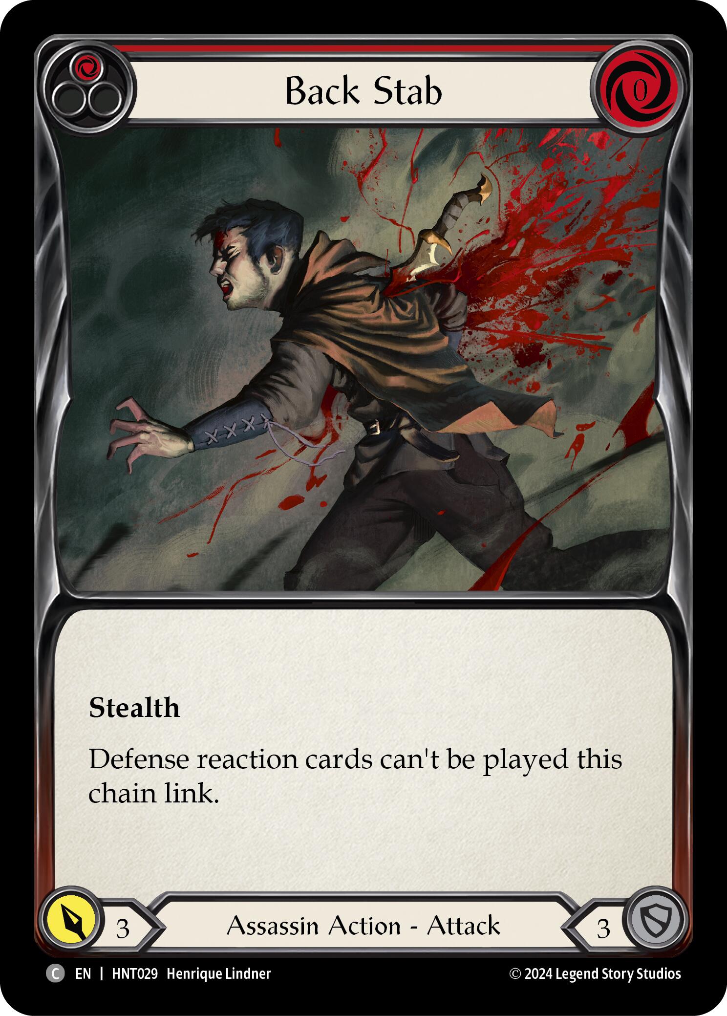 Back Stab (Red) [HNT029] (The Hunted) | Good Games Morley