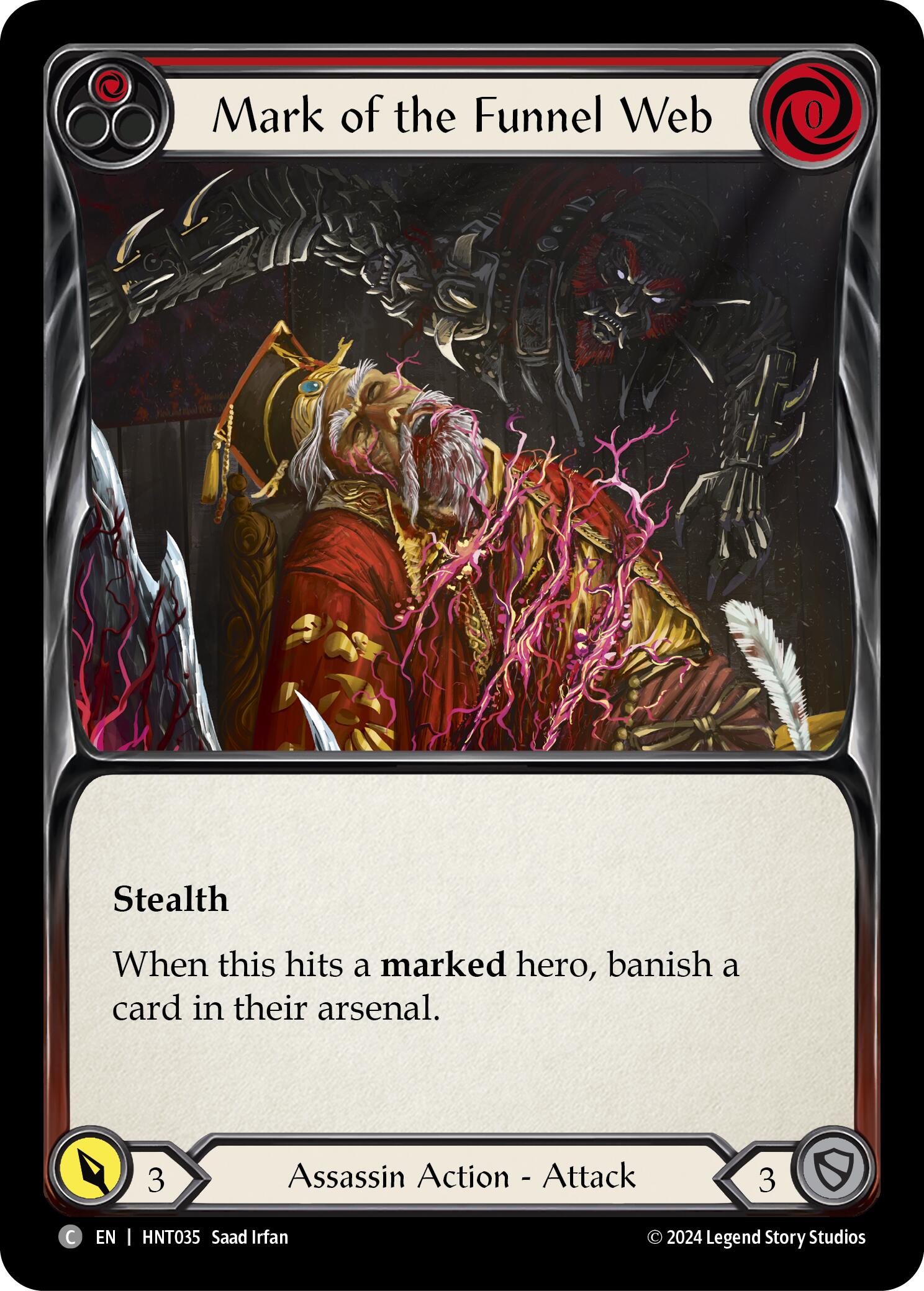 Mark of the Funnel Web (Red) [HNT035] (The Hunted)  Rainbow Foil | Good Games Morley