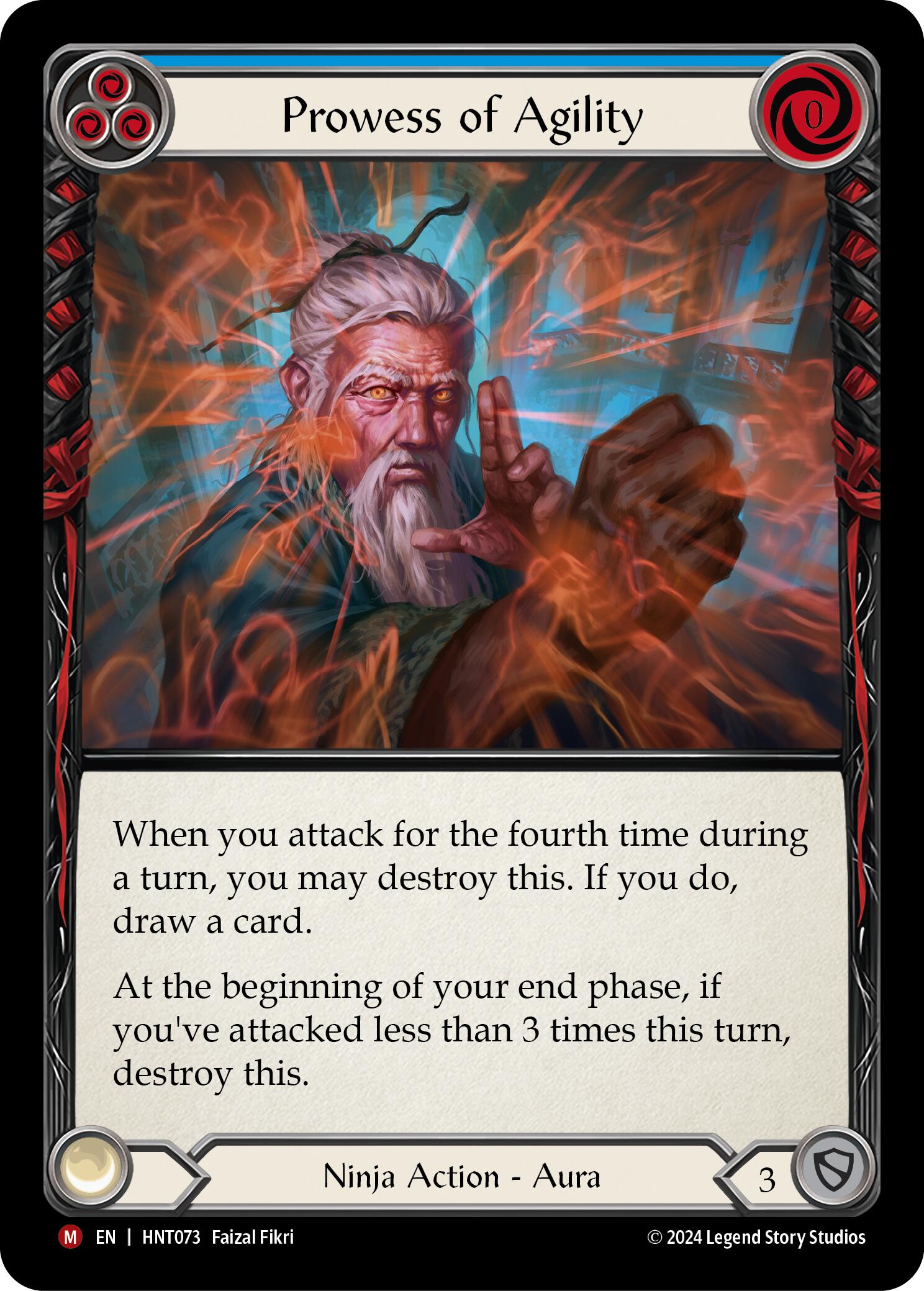Prowess of Agility [HNT073] (The Hunted)  Rainbow Foil | Good Games Morley