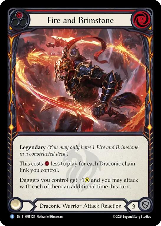 Fire and Brimstone [HNT105] (The Hunted)  Rainbow Foil | Good Games Morley