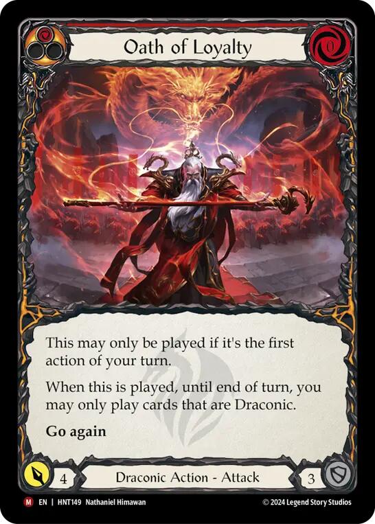 Oath of Loyalty [HNT149] (The Hunted)  Rainbow Foil | Good Games Morley