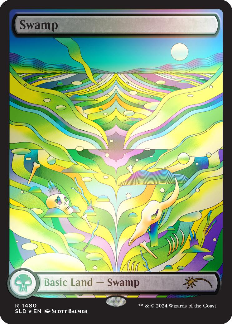 Swamp (1480) (Rainbow Foil) [Secret Lair Drop Series] | Good Games Morley