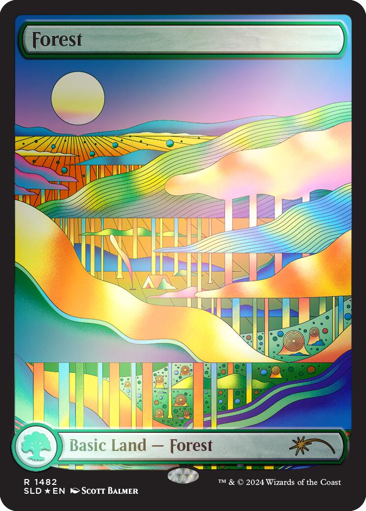 Forest (1482) (Rainbow Foil) [Secret Lair Drop Series] | Good Games Morley