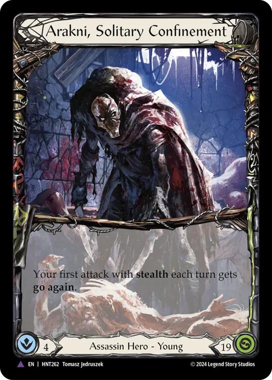 Arakni, Solitary Confinement (Marvel) [HNT262] (The Hunted)  Cold Foil | Good Games Morley