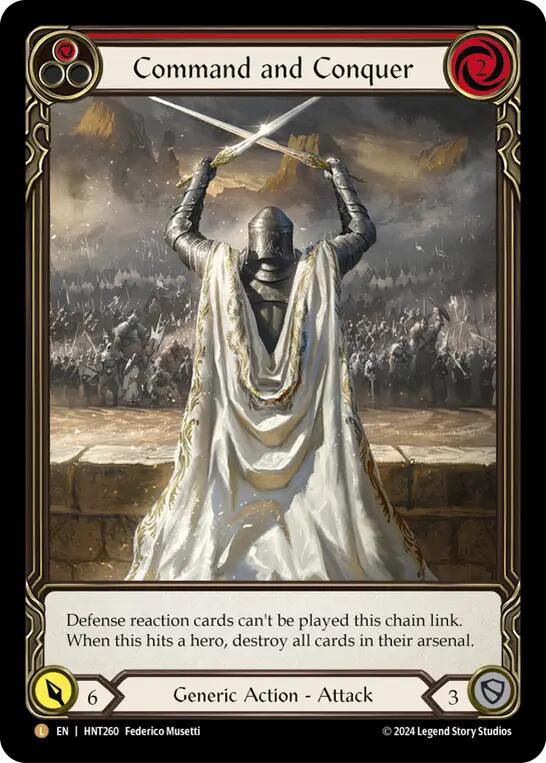 Command and Conquer (Extended Art) [HNT260] (The Hunted)  Rainbow Foil | Good Games Morley