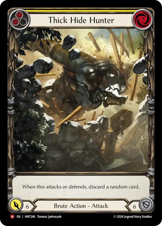 Thick Hide Hunter (Extended Art) [HNT246] (The Hunted)  Rainbow Foil | Good Games Morley