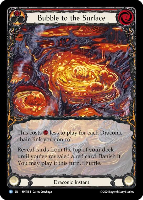 Bubble to the Surface (Red) (Extended Art) [HNT154] (The Hunted)  Rainbow Foil | Good Games Morley