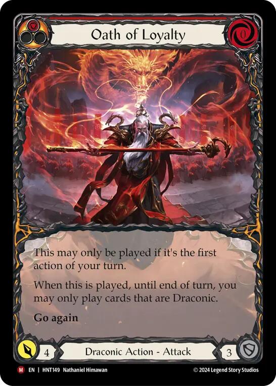 Oath of Loyalty (Extended Art) [HNT149] (The Hunted)  Rainbow Foil | Good Games Morley