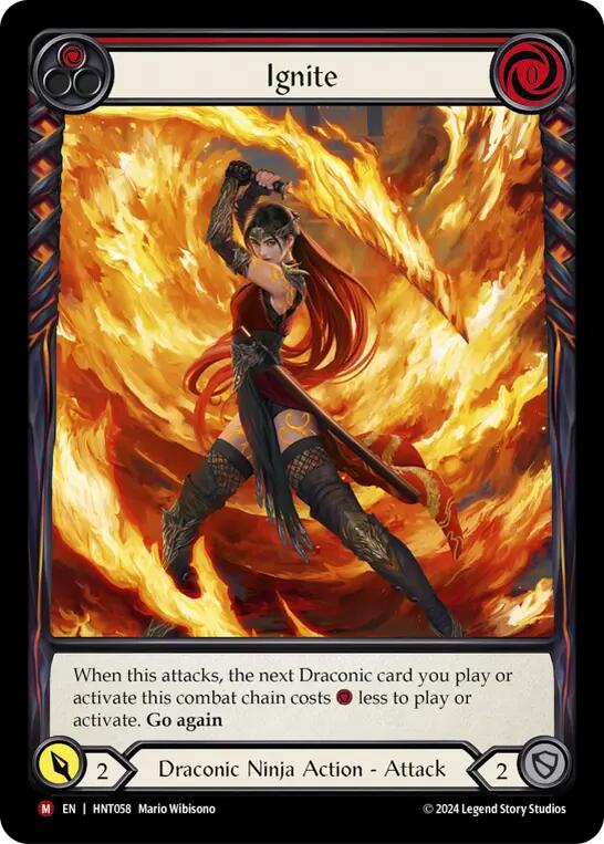 Ignite (Extended Art) [HNT058] (The Hunted)  Rainbow Foil | Good Games Morley