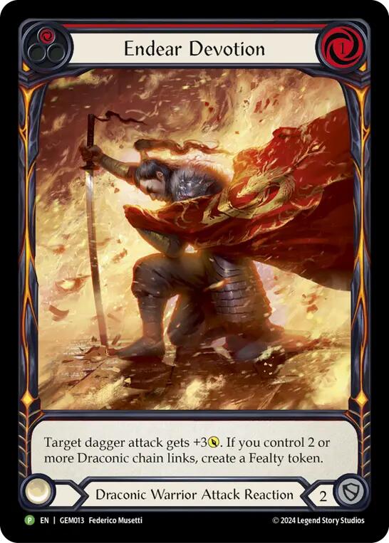 Endear Devotion [GEM013] (GEM Pack 1)  Rainbow Foil | Good Games Morley