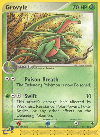 Grovyle (31/109) [EX: Ruby & Sapphire] | Good Games Morley
