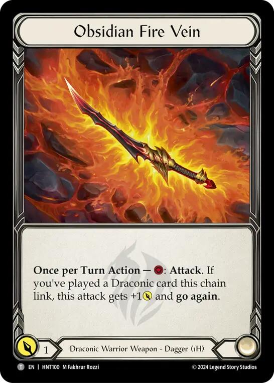 Obsidian Fire Vein // Kunai of Retribution [HNT100//HNT056] (The Hunted) | Good Games Morley