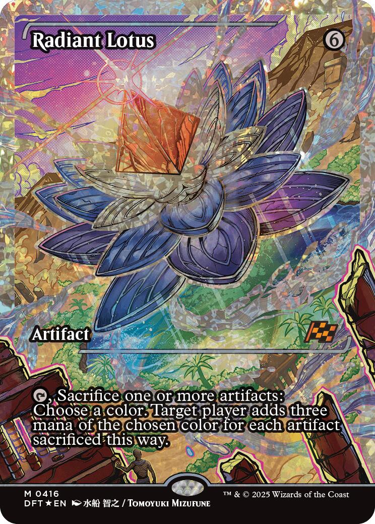 Radiant Lotus (Showcase Fracture Foil) (Japanese) [Aetherdrift] | Good Games Morley