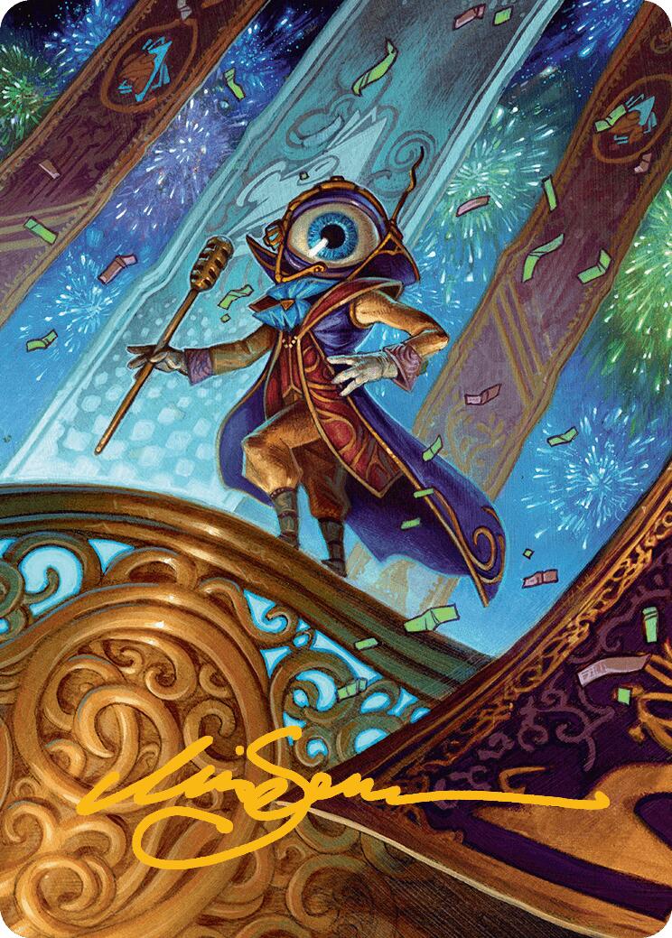 Vnwxt, Verbose Host Art Card (Gold-Stamped Signature) [Aetherdrift Art Series] | Good Games Morley
