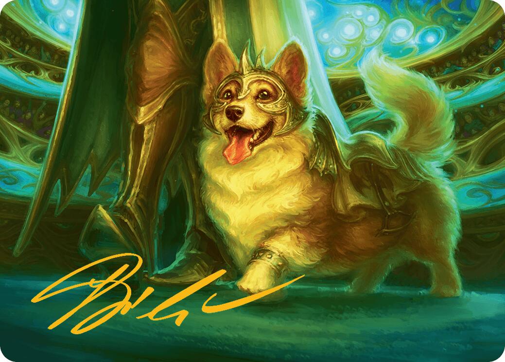 District Mascot Art Card (30/54) (Gold-Stamped Signature) [Aetherdrift Art Series] | Good Games Morley