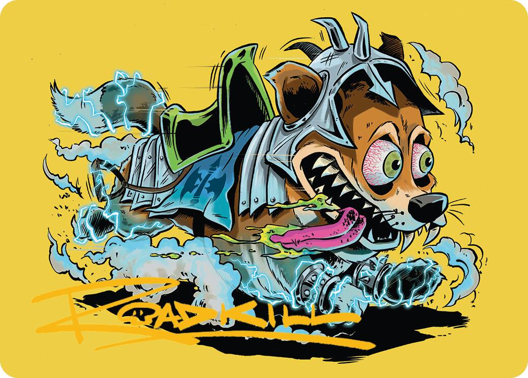 District Mascot Art Card (50/54) (Gold-Stamped Signature) [Aetherdrift Art Series] | Good Games Morley