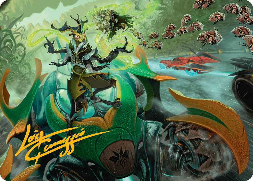 Aatchik, Emerald Radian Art Card (15/54) (Gold-Stamped Signature) [Aetherdrift Art Series] | Good Games Morley