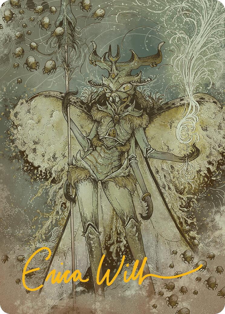 Aatchik, Emerald Radian Art Card (6/54) (Gold-Stamped Signature) [Aetherdrift Art Series] | Good Games Morley