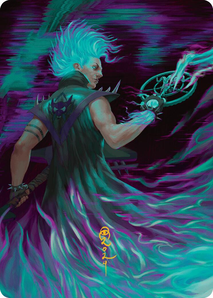 Winter, Cursed Rider Art Card (Gold-Stamped Signature) [Aetherdrift Art Series] | Good Games Morley