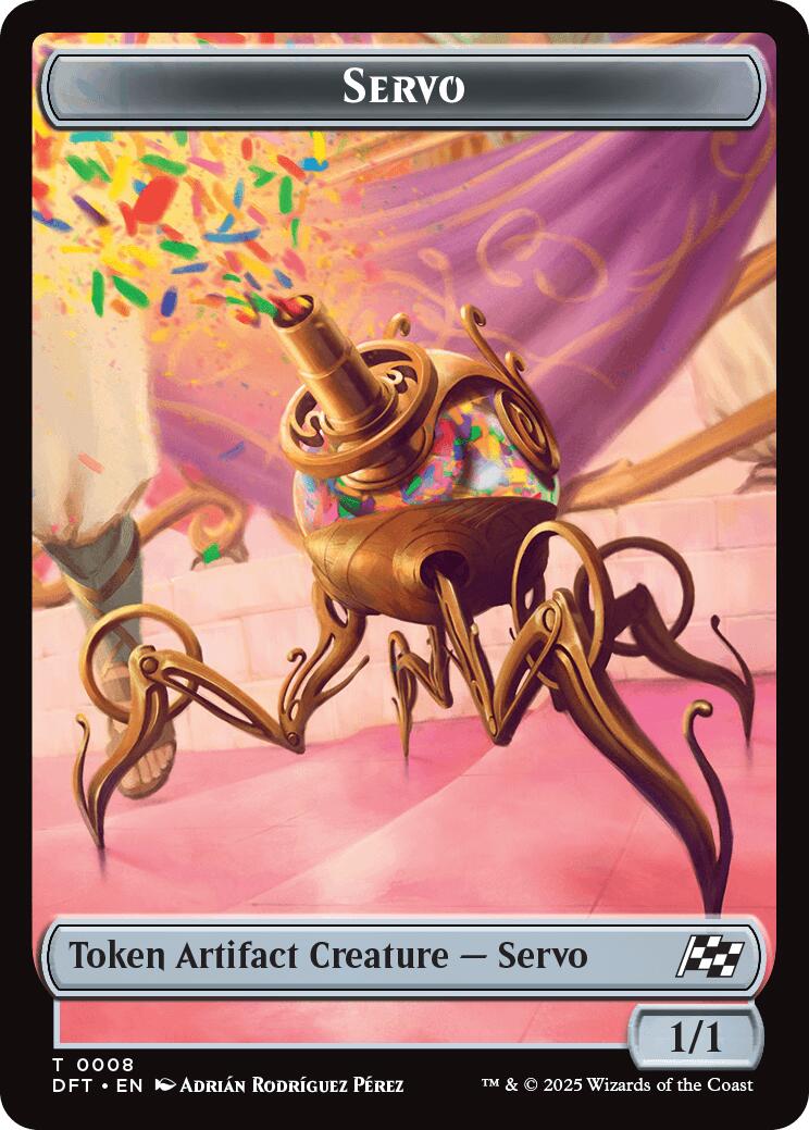 Servo // Thopter (0009) Double-Sided Token [Aetherdrift Tokens] | Good Games Morley