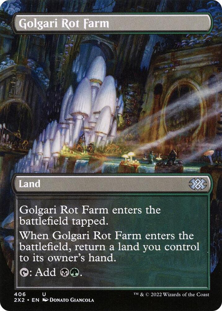 Golgari Rot Farm Borderless 406/331 (Double Masters 2022)  | Good Games Morley
