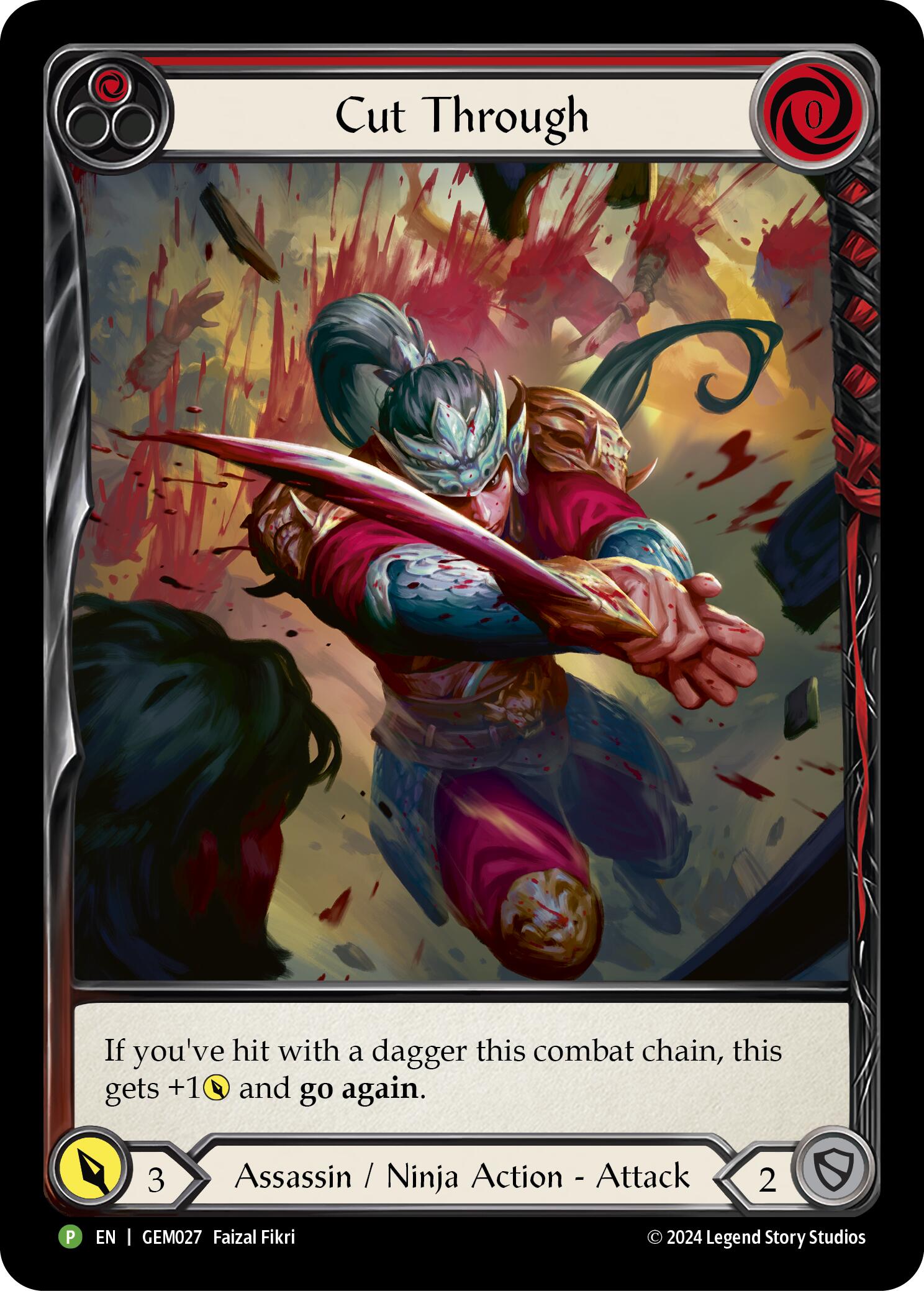 Cut Through (Red) [GEM027] (GEM Pack 1)  Rainbow Foil | Good Games Morley