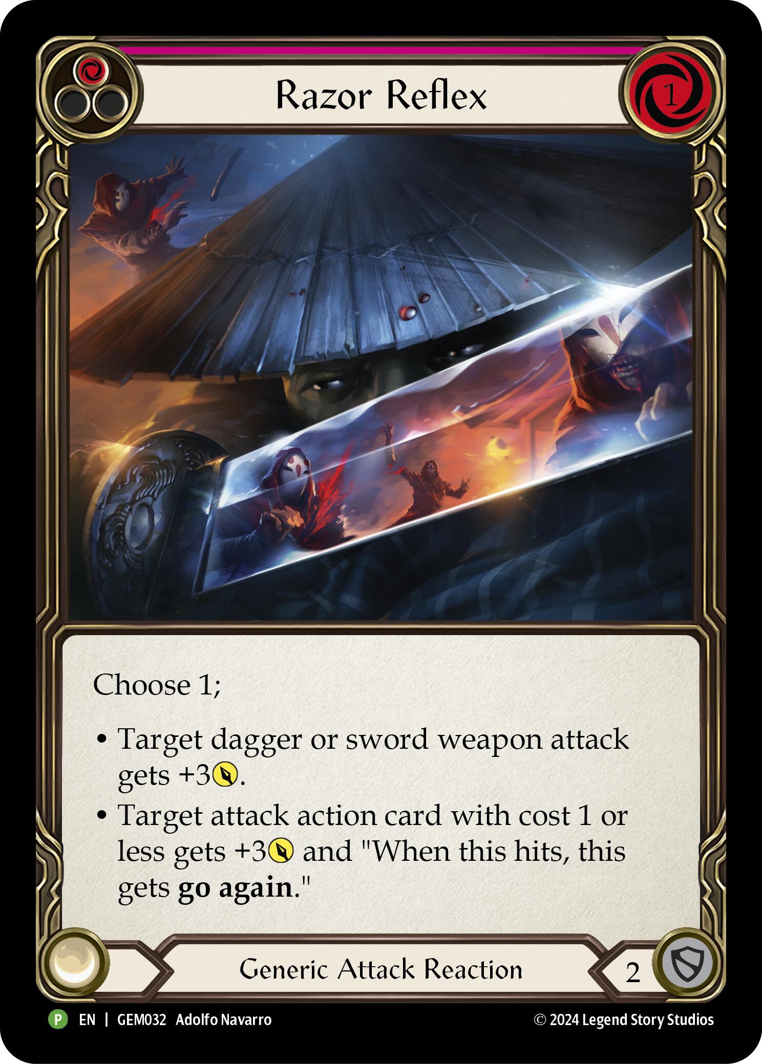 Razor Reflex (Red) [GEM032] (GEM Pack 1)  Rainbow Foil | Good Games Morley