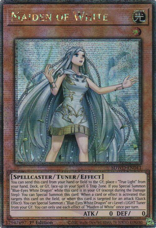 Maiden of White (Quarter Century Secret Rare) [SDWD-EN041] Quarter Century Secret Rare | Good Games Morley