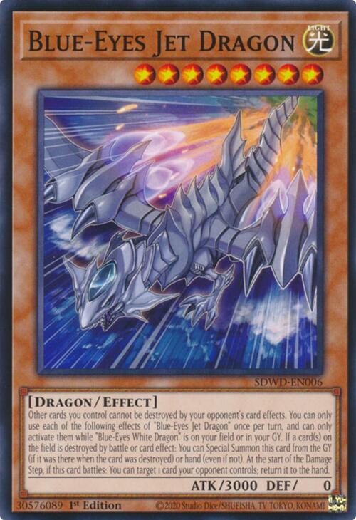 Blue-Eyes Jet Dragon [SDWD-EN006] Common | Good Games Morley