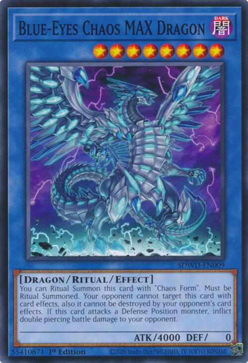 Blue-Eyes Chaos MAX Dragon [SDWD-EN009] Common | Good Games Morley