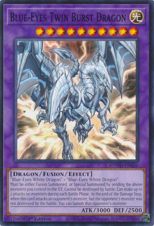 Blue-Eyes Twin Burst Dragon [SDWD-EN036] Common | Good Games Morley
