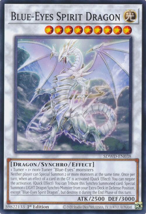 Blue-Eyes Spirit Dragon [SDWD-EN038] Common | Good Games Morley